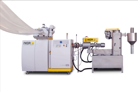 NGR continuous plastic recycling and granulation extrusion system for film scrap