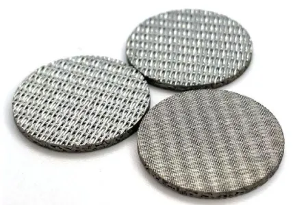SS316L dutch weave sintered wire mesh filter disc for PET PA nylon engineering plastics